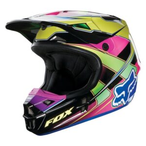 Fox V1 Race Helmet Kypärä (kelta sininen)