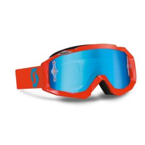 Scott Hustle MX orange/blue electric blue chrome works Ajolasit