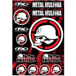 Factory Effex Metal Mulisha Sticker Sheet 2 tarra-arkki (PF: 16-68052)
